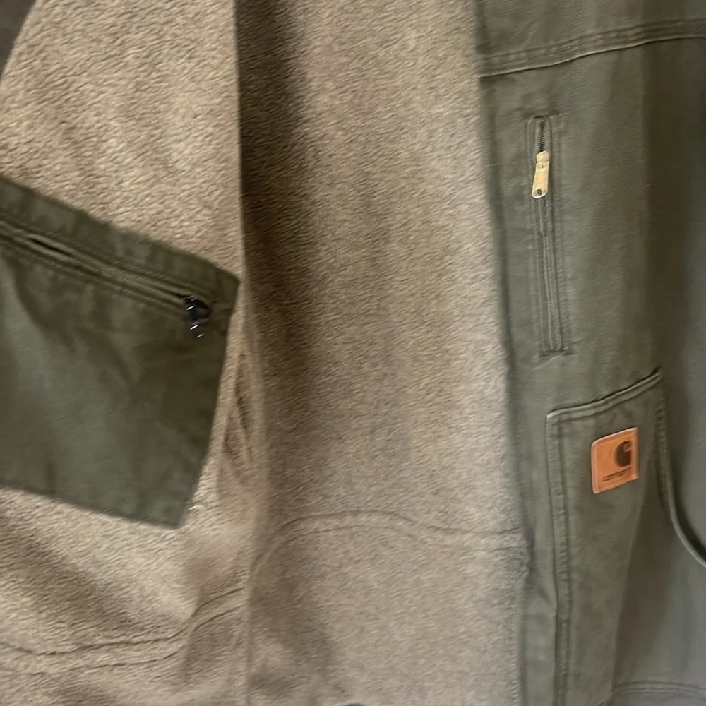 Carhartt  RN # C61 Green Coat Jacket Size 2XL Tall cotton Duck 14806 - Picture 10 of 16